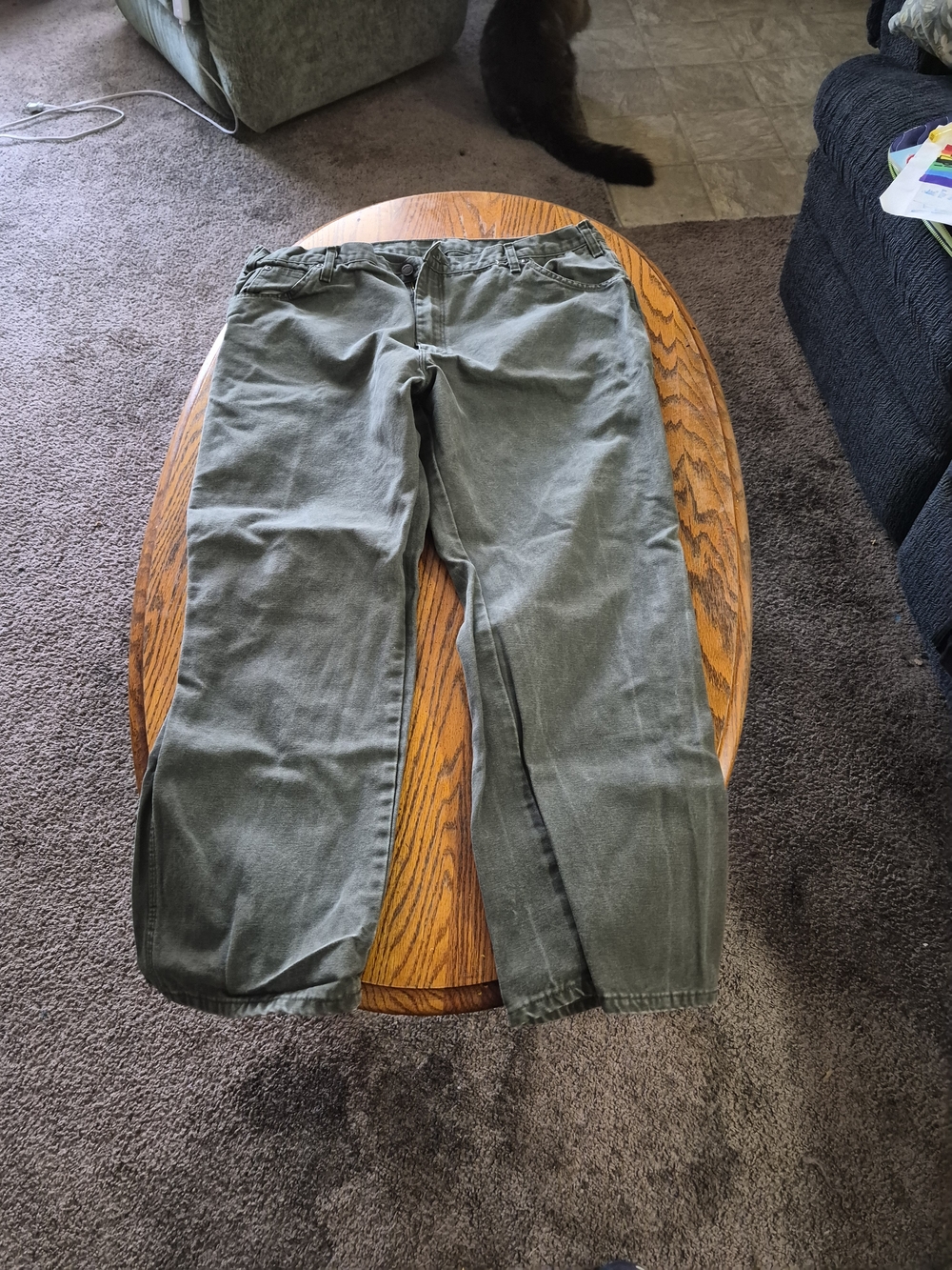 Men's Olive Green Dickies Carpenter  Pants 40x30